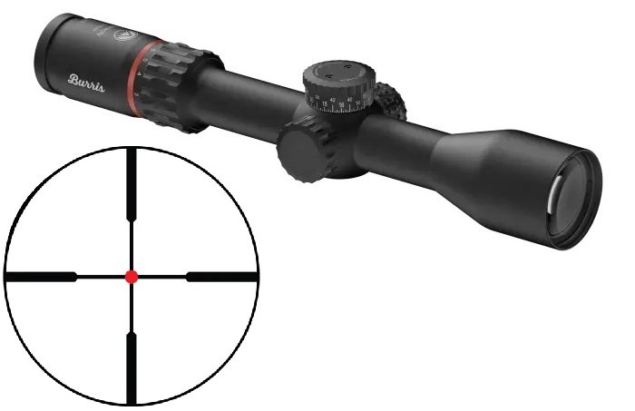 Burris Optics 200681 Veracity Black Zero Click Stop Technology Knob Synergy System R.E.D. Industrial Design FRONT FOCAL PLANE|KNOB SYNERGY