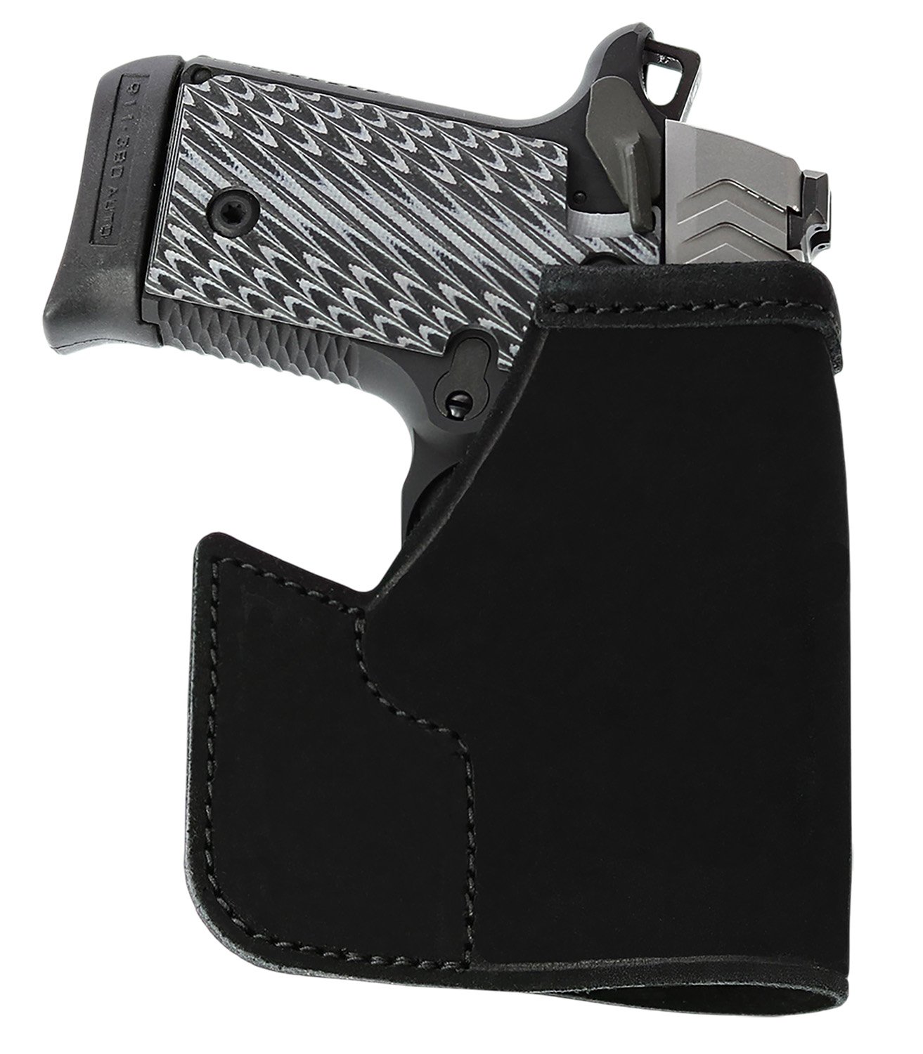 Galco PRO648B Pocket Protector Black Steerhide Fits S&W Bodyguard 2.0 Ambidextrous