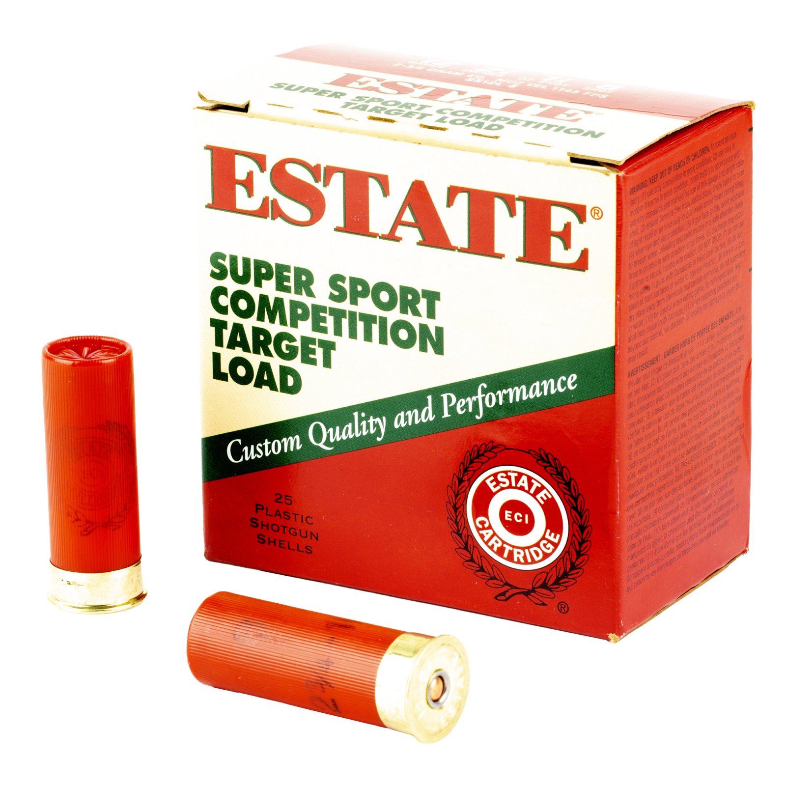 Buy Estate Cartridge SS12L8 12 Gauge 2-3/4in 1-1/8oz #8 1145 fps 25 Rounds online