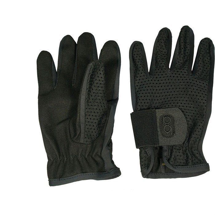 Bob Allen Tactical 315 Shotgunner's Gloves L Black Synthetic Elastic Mesh Hook Loop Washable - Bob Allen