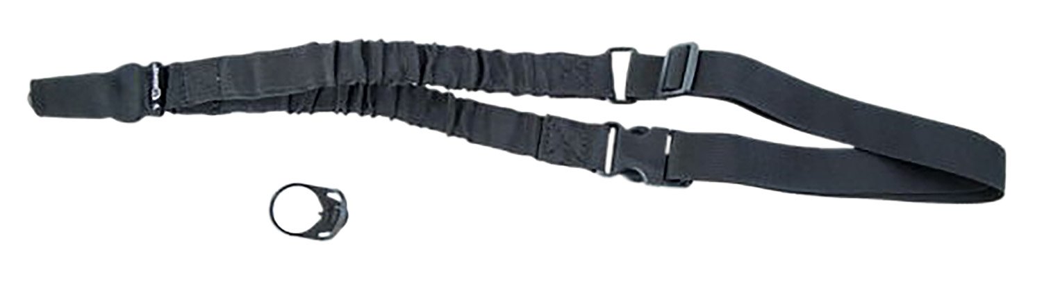 Caldwell 156215 Single Point Tactical Sling, Black Nylon, Adjustable Bungee Design, Quick Release Buckle, Ideal for AR Platforms
