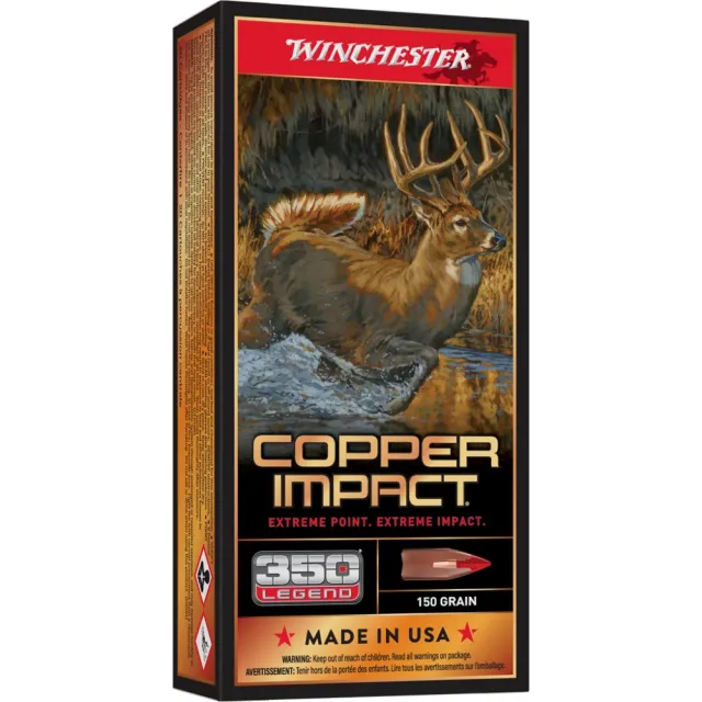 Winchester X350CLF 350 Legend 150 Grain Copper Extreme Point 20 Rounds - Winchester - 350 Legend