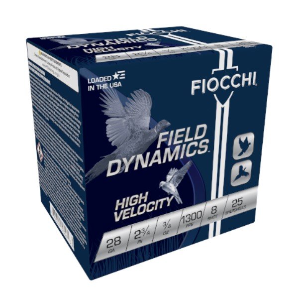 Fiocchi 28HV8 Field Dynamics High Velocity 28 Gauge Lead Ammunition - Fiocchi - 28 Gauge