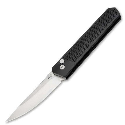 BOKER KWAIKEN AUTO 3.3" DROP POINT PLAIN SATIN BOKER PLUS KWAIKEN GRIP AUTO SATIN - BOKER