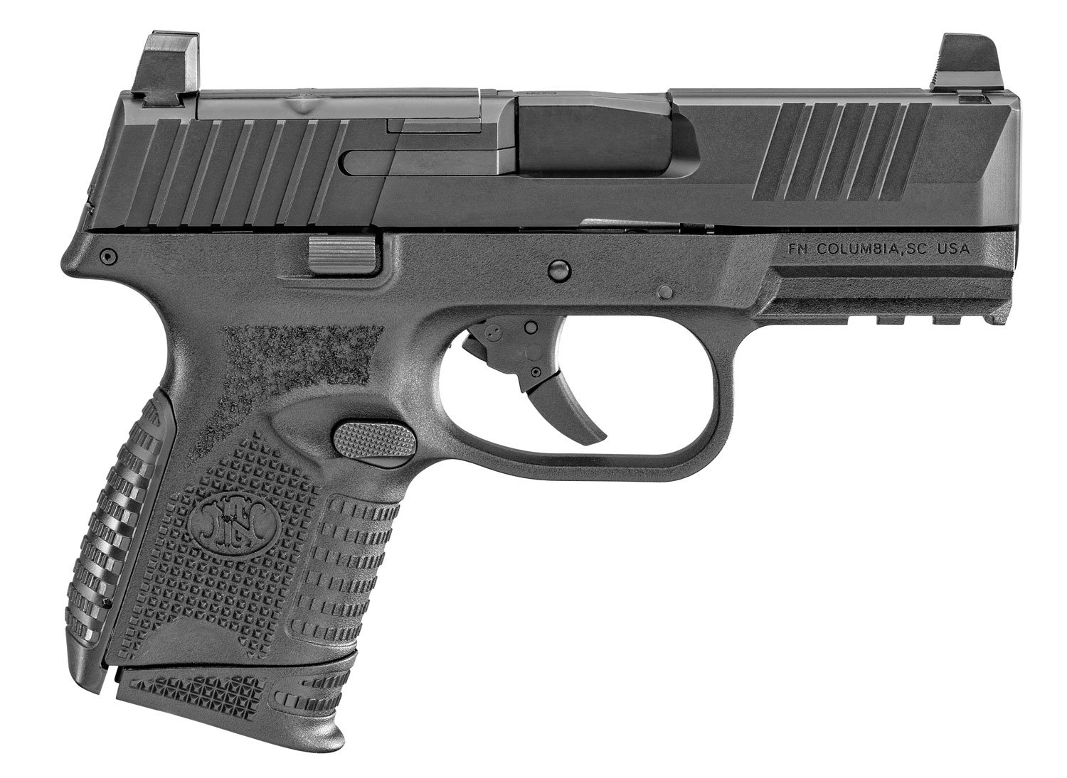FN 509 Compact MRD 9mm Luger Semi Auto Pistol 3.7" Barrel 15 Rounds Optics Ready Ambidextrous Controls