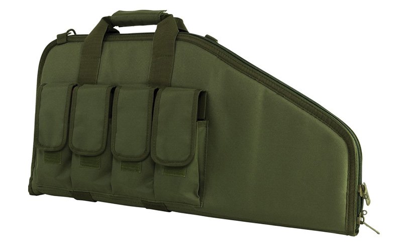 NcStar CVCP2961G-28 Vism Tactical 28" Soft Case, 4 Mag Pouches, Green