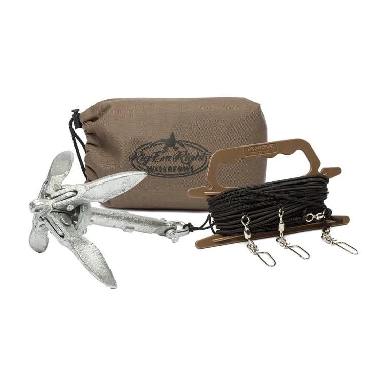 Rig 'Em Right Jerk Rig Motion Device for 4 Decoys, Lightweight, Compact