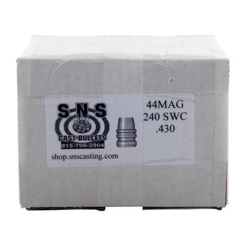 Sns Cast Bullets 44 Cal (.430") 240GR Swc Lead Bullets 500/Box