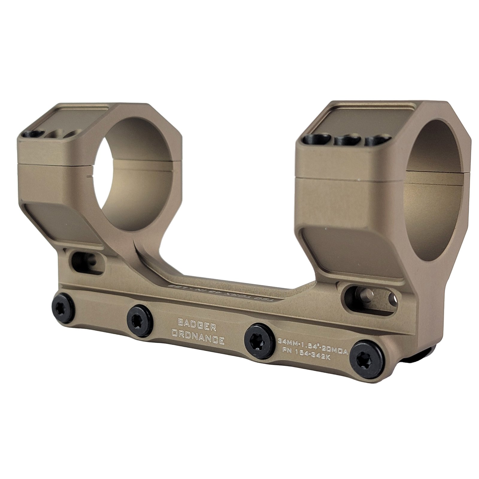 Badger Ordnance Condition One Max Mount 34mm 1.54" Height 20 MOA Fits - Badger Ordnance