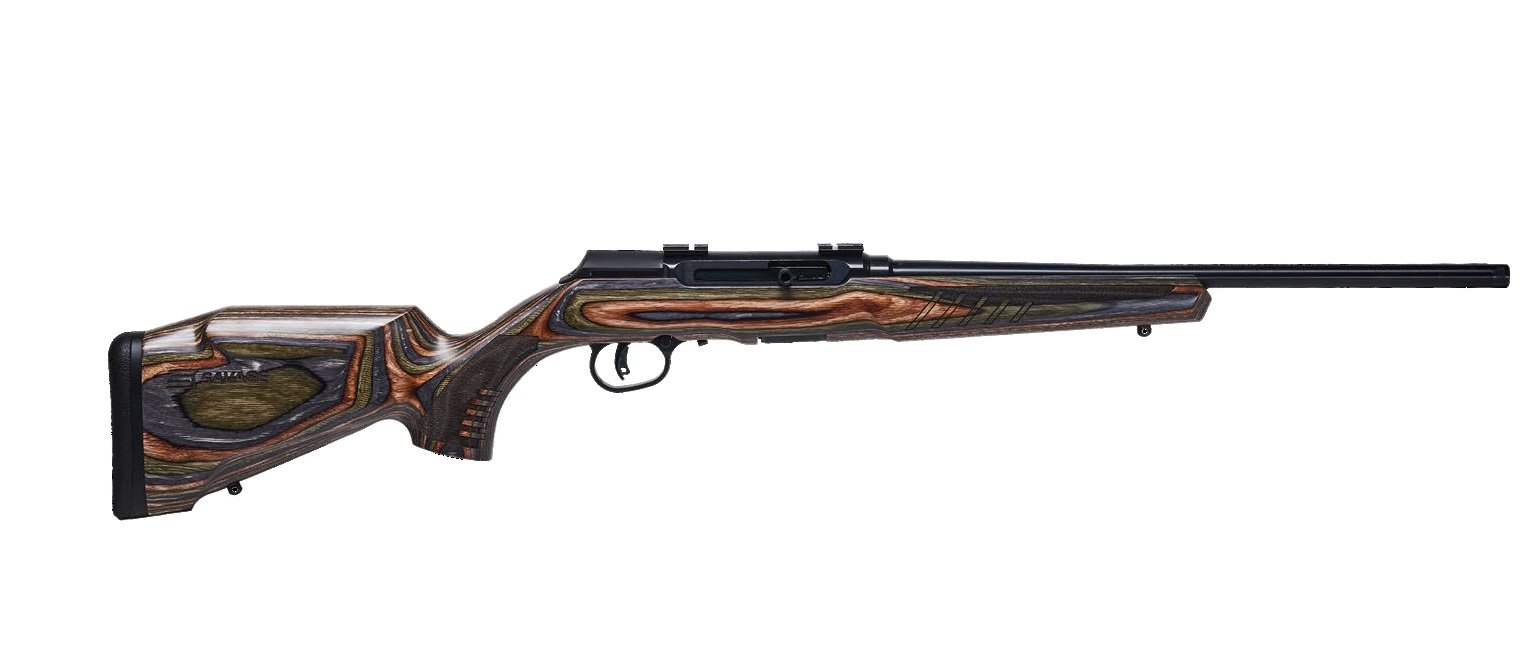 Savage Arms A22 BNS-SR Semi-Auto 22 LR Caliber with 10+1 Capacity, 18" Threaded Barrel, Black Metal Finish & Timber Hardwood Matte Forest Green Laminate Stock Right Hand (Full Size) - Savage Arms - 22 LR