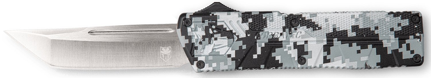 CobraTec WDCCTLETNS 3.25" D2 Steel Tanto OTF Knife Winter Digi Camo - CobraTec Knives - TANTO