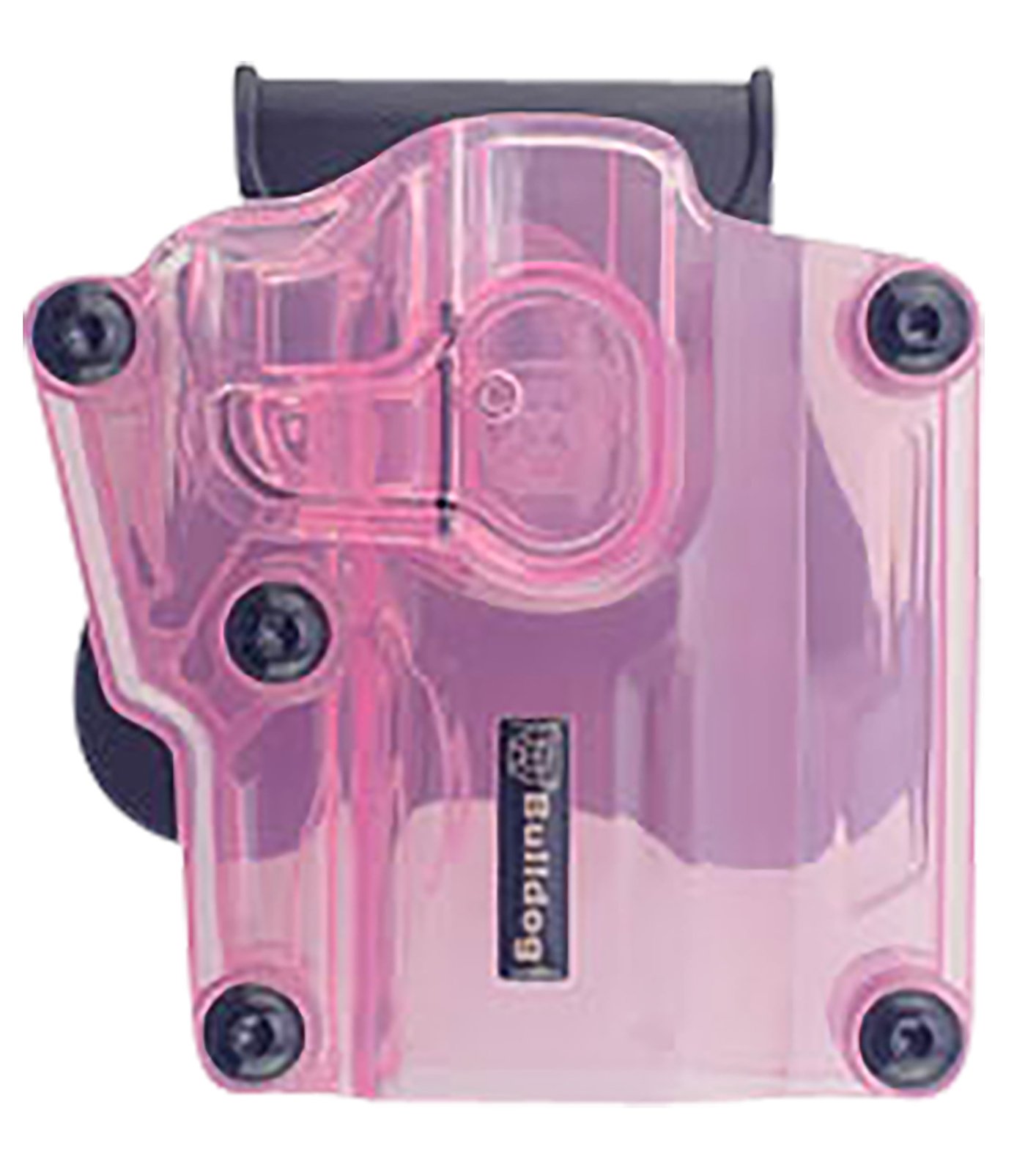Bulldog MX-006 Holster Pink Polymer Paddle OWB for Semi-Auto Pistols - Bulldog - TRANSPARENT PINK