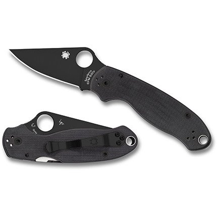 Spyderco Para 3 Knife Cobalt Blue G-10 CPM SPY27 C223GPCBL - Spyderco