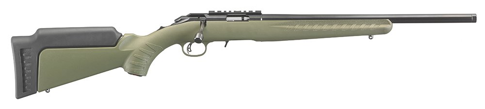 Ruger 8336 American Rimfire 17 HMR 18" Blued Barrel OD Green Stock
