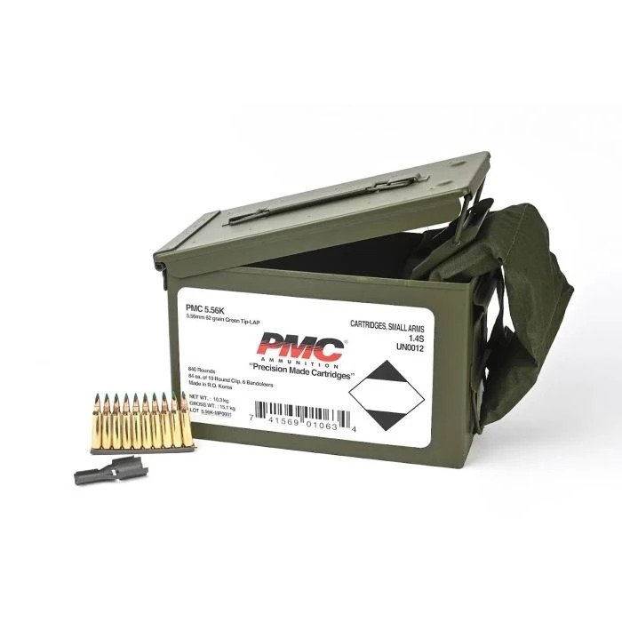 PMC 5.56K-MB 5.56 NATO Ammo Can, 62 Grain LAP, 840 Rounds
