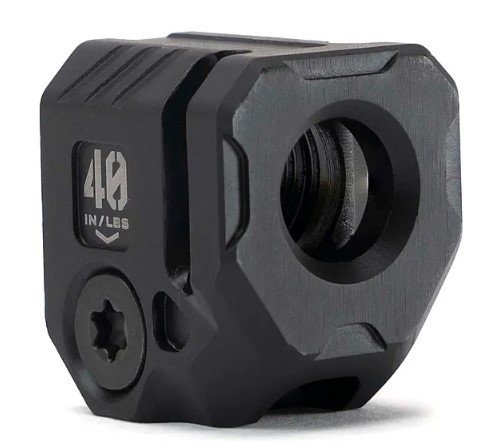 Strike Industries SI-MC-QUAD Micro Compensator Black Steel 0.89" 9mm/.357