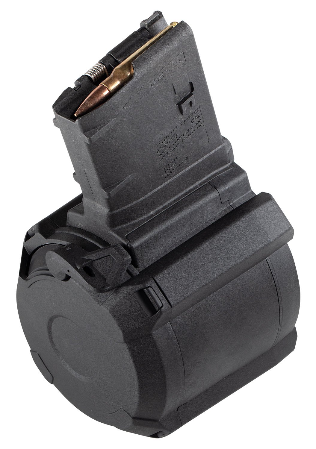 Buy Magpul MAG993-BLK PMAG D-50 7.62x51 50-Round Drum Magazine Black online