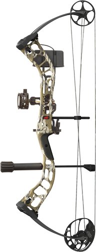 2023 PSE Stinger ATK Hunter Bow, Mossy Oak Bottomland, 21.5"-30" Draw, 29-60lb RH - PSE Archery