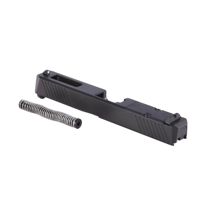 Brownells G17-WSA Windowed Slide Assembly 9mm Black RMR Cut Glock 17 - Brownells - 9 MM LUGER