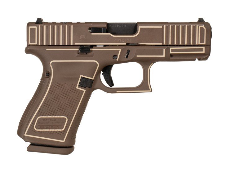 Shark Coast Customs Glock 19 9mm Comp Ranger OR Brown 15rd