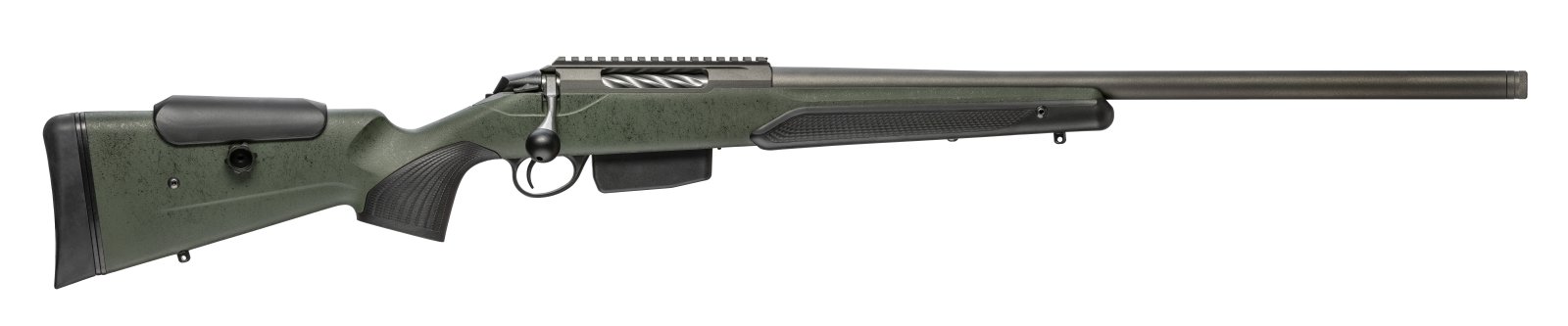 Tikka T3x Super Varmint 243 Win 5+1 23.7 in Tungsten Cerakote Rifle - Tikka - 243 Win