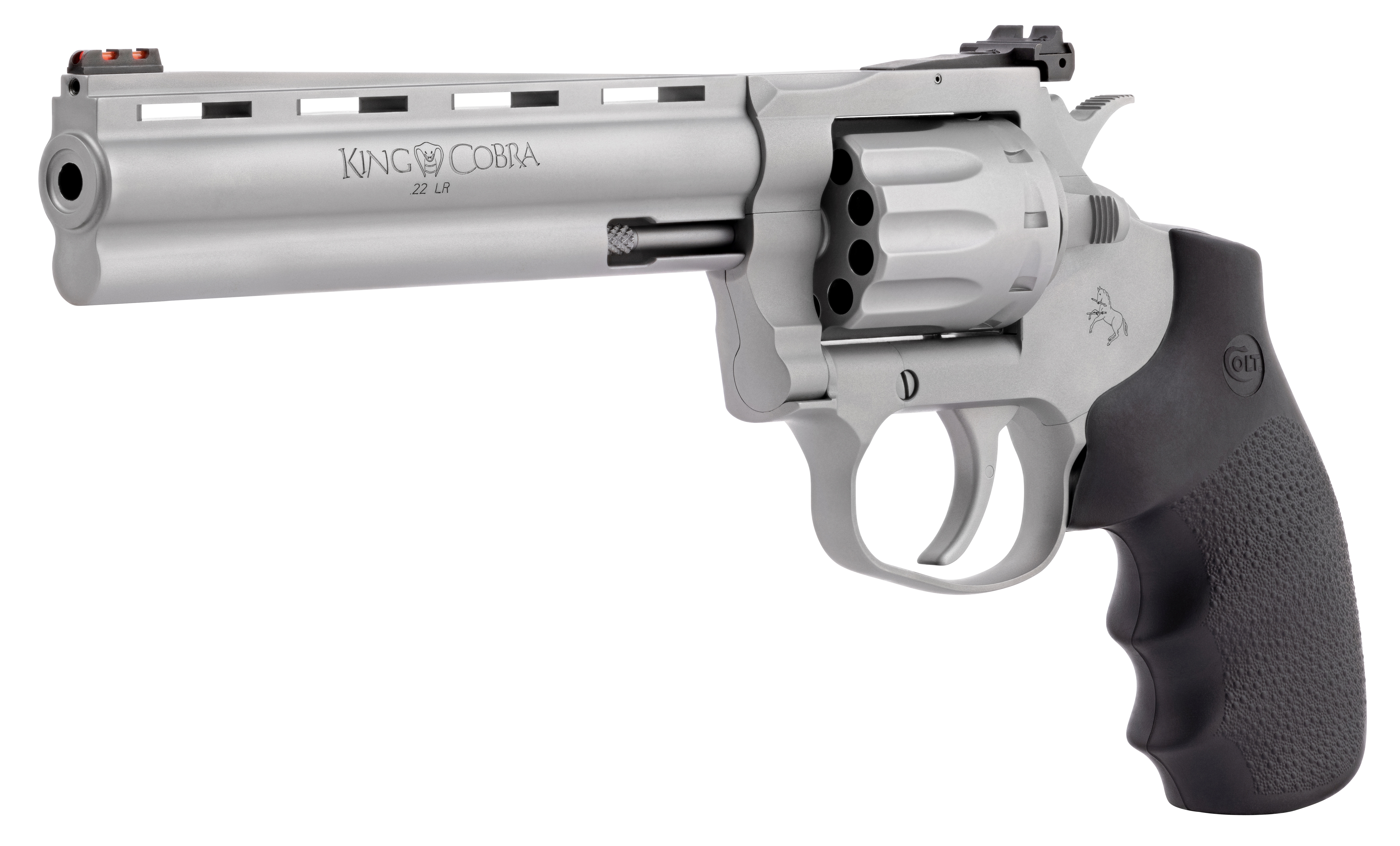 Colt ZKCOBRA22SM6RFO King Cobra .22LR 6" Matte SS Hogue 10RD Blemished