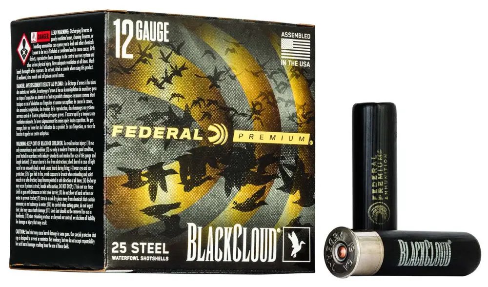 Federal PWBX134 BBB 12GA 3.5" 1.5oz BBB Black Cloud 25Rd Waterfowl Ammo
