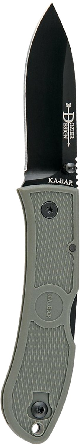 Ka-Bar 4062FG Dozier Hunter 3" AUS-8A Blade Foliage Green Handle - Ka-Bar - DROP POINT