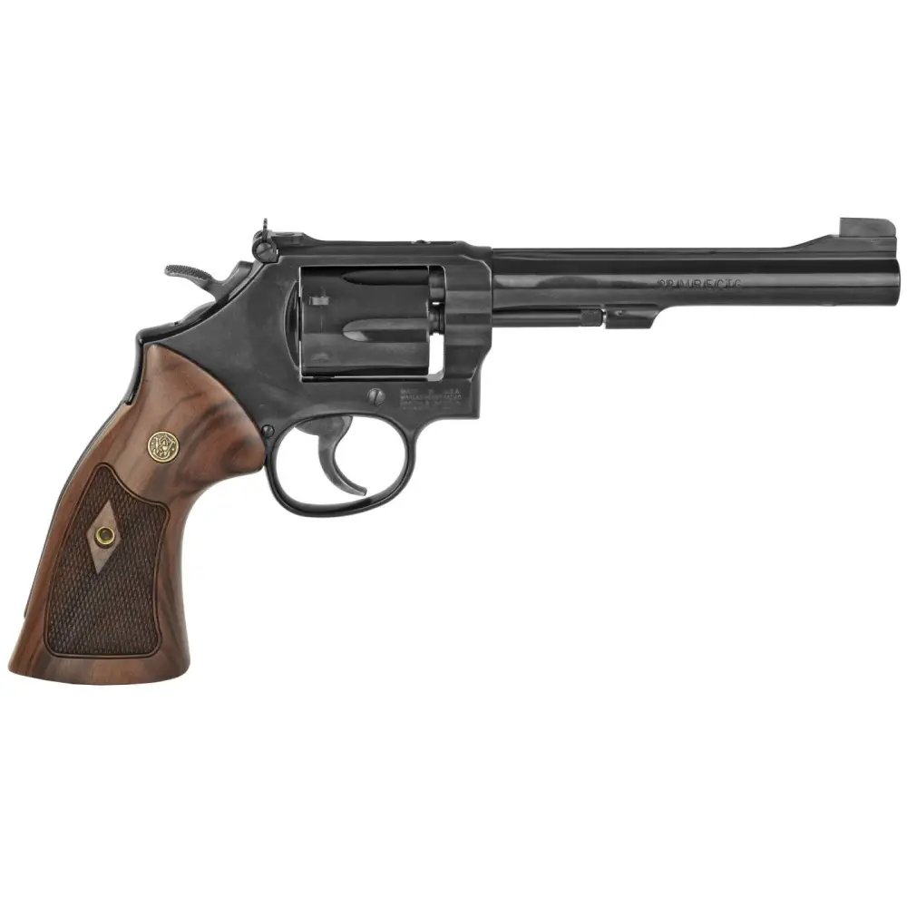 Smith & Wesson Model 48 Classic 22 WMR Blued Carbon Steel 6" Barrel, 6rd Cylinder & K-Frame, Wood Grip - Smith & Wesson - 22 Magnum