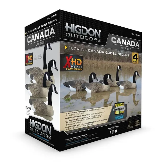 Buy Higdon Outdoors Full-Size Canada Goose Floater Decoys 4/ct online