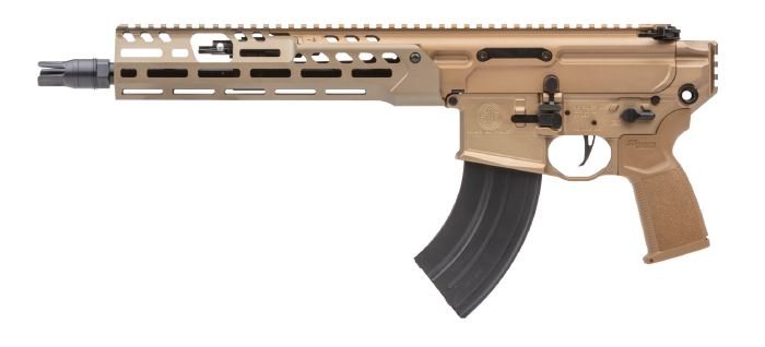 Sig SAUER MCX-SPEAR LT 7.62x39mm 11.5in 28rd Coyote Pistol - Sig Sauer - 7.62x39mm