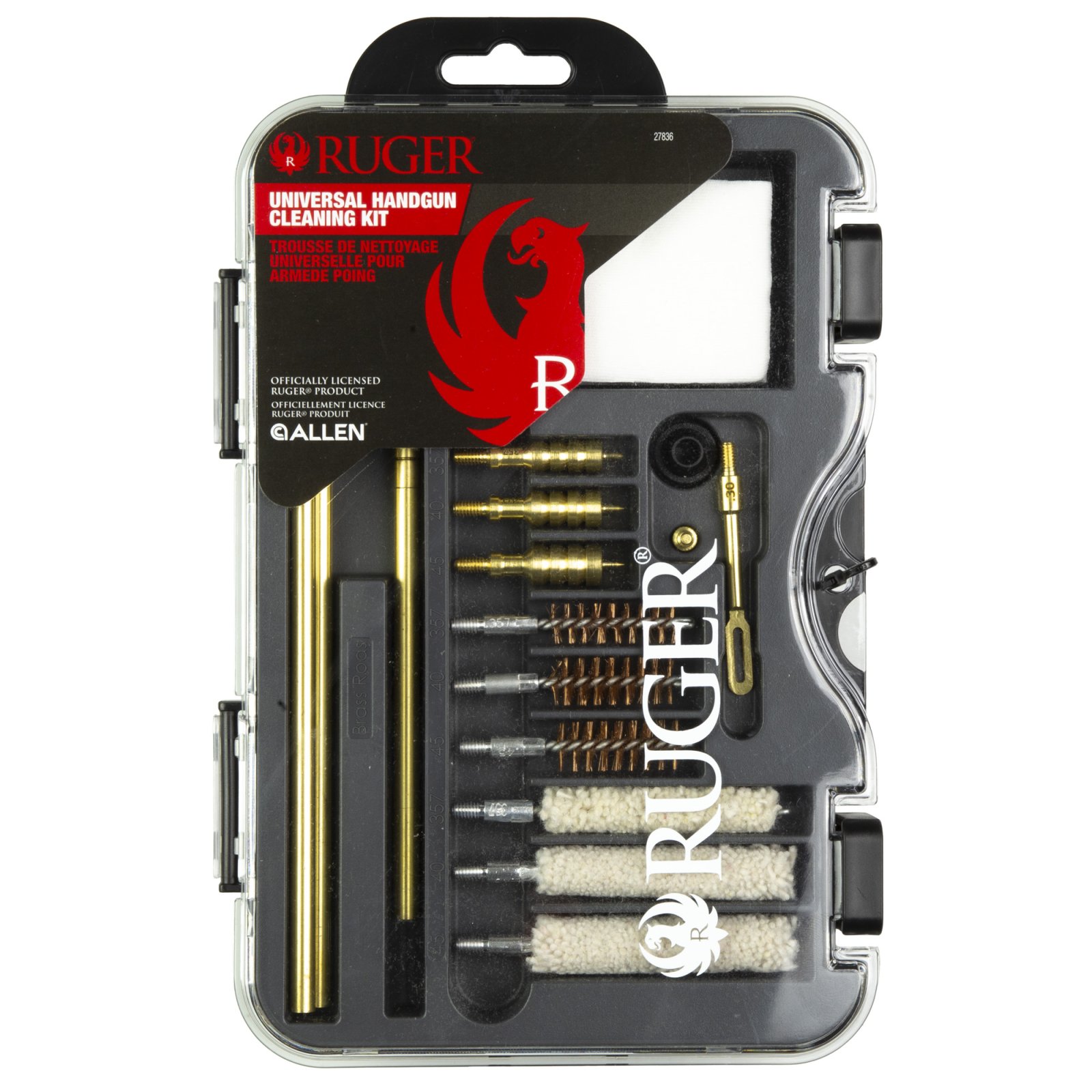 Allen Ruger Universal Handgun Cleaning Kit Molded Tool Box