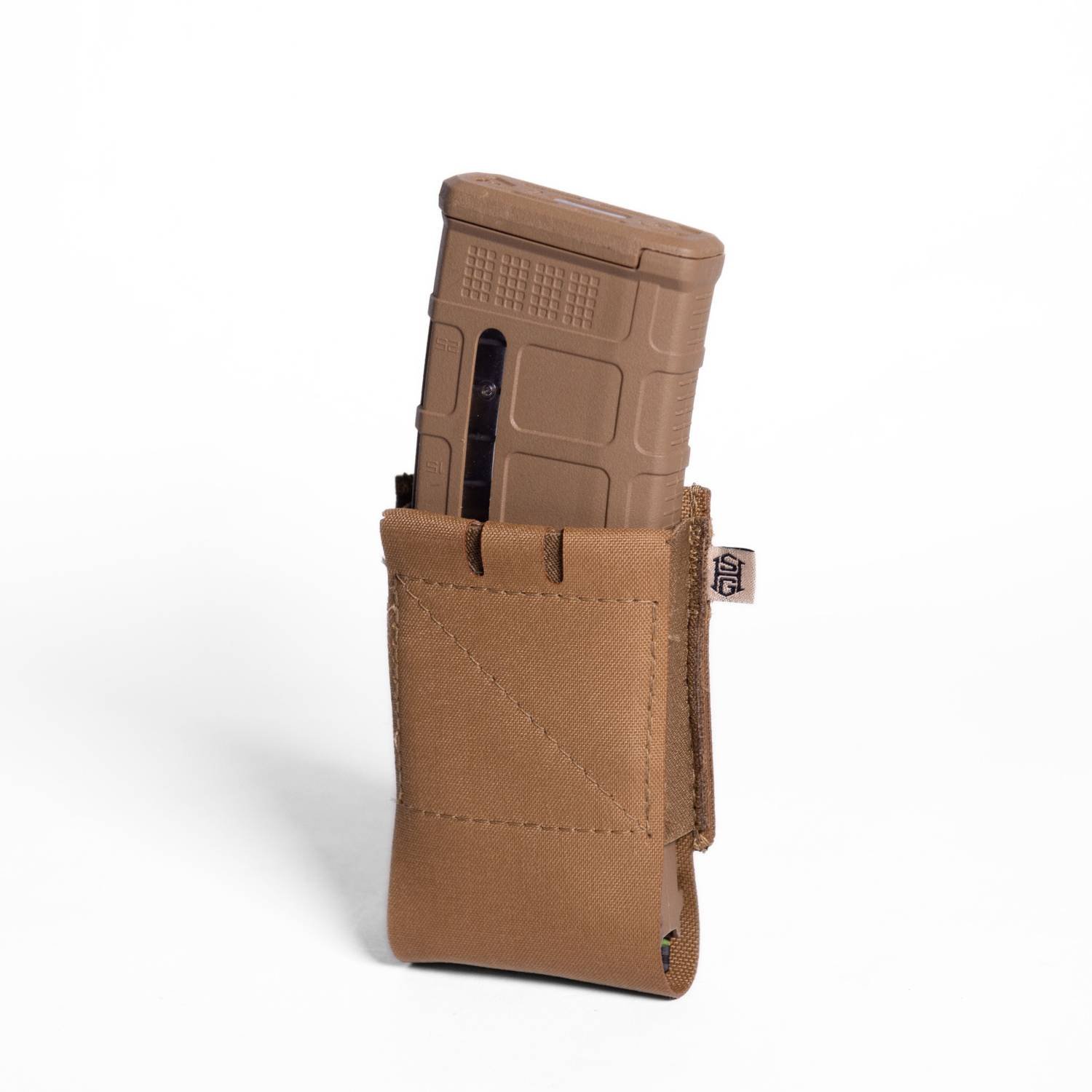 High SPEED GEAR  EP-P ELASTIC RIFLE  MAG POUCH COYOTE BROWN  FITS MOST RIFLE  MAGS LOW PROFILE