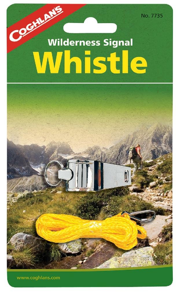 Buy Coghlan's 7735 Wilderness Signal Whistle Nickel Plated Brass with Lanyard online