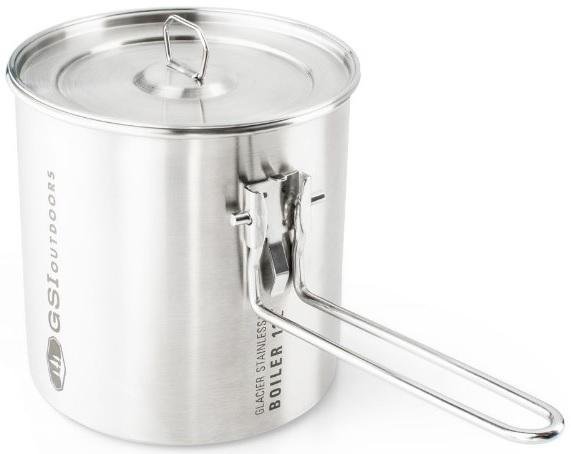 GSI Glacier Stainless 1.1L Boiler Nesting for 110g Fuel Cartridges