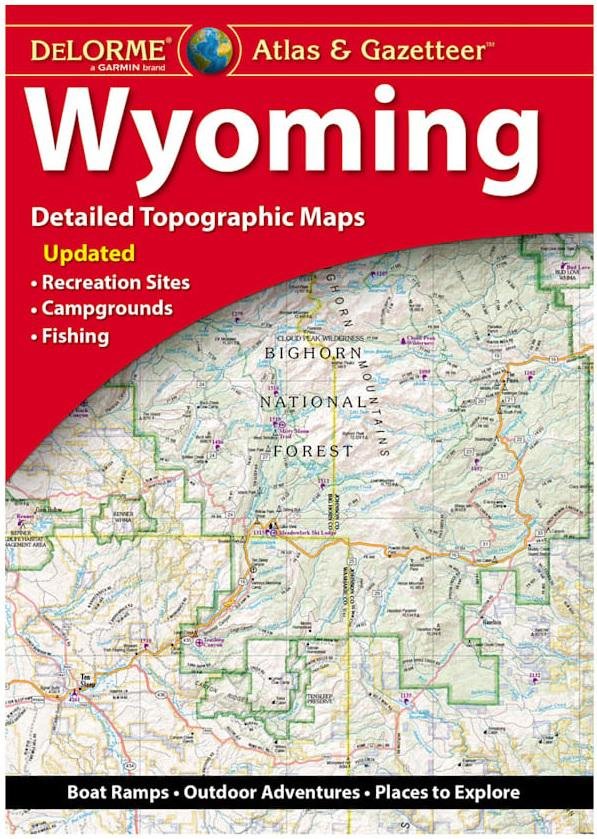 DELORME WYOMING Atlas & Gazetteer Detailed Topographic Maps