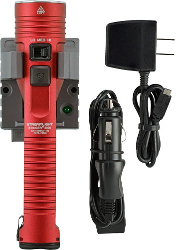 Buy Streamlight 78121 Stinger 2020 LED Flashlight with AC/DC Charger Red online