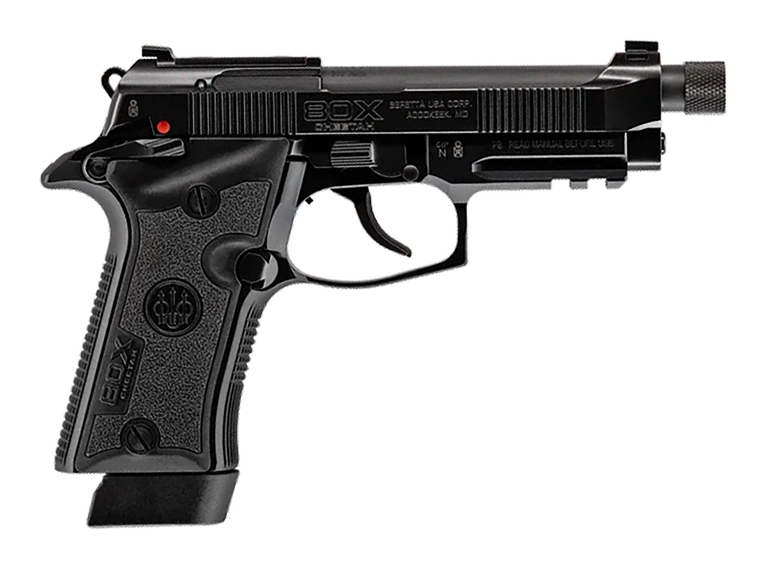 Beretta J80XTU15 80X Cheetah Tactical Urban .380 ACP 15+1 4.40" Black - Beretta - 380 ACP