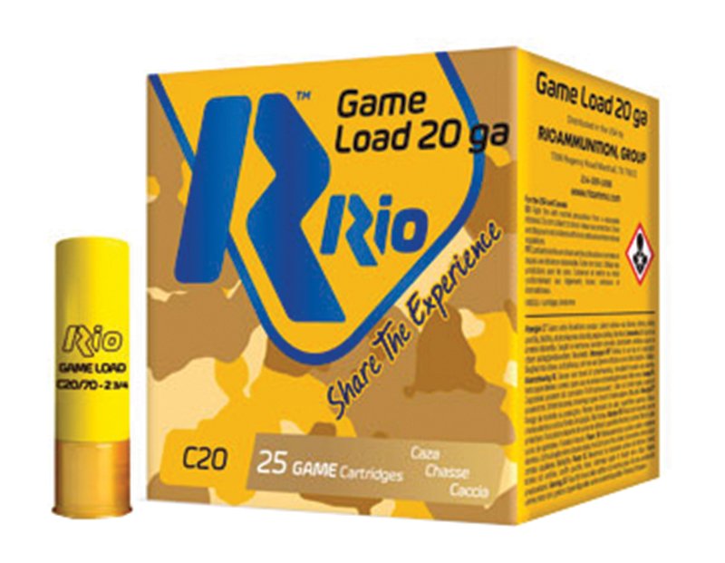 Rio Ammunition RC206 20 Gauge 2.75" 1oz #6 Shot Field Loads 250 Rds - Rio Ammunition - 20 Gauge