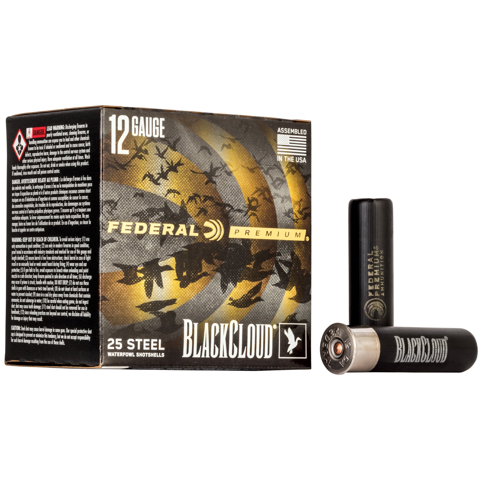 Federal Black Cloud FS Steel 12GA 3.5" 1.5oz #3 Shot 25 Rounds Box - Federal Premium Ammunition - 12 Gauge