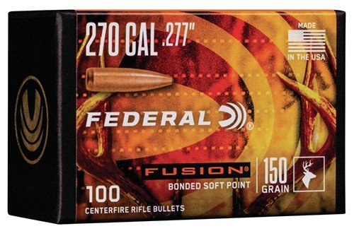Federal FB277F4 Fusion .277 150gr Soft Point 270 Win 100/Box - Federal Premium Ammunition - 270 Caliber