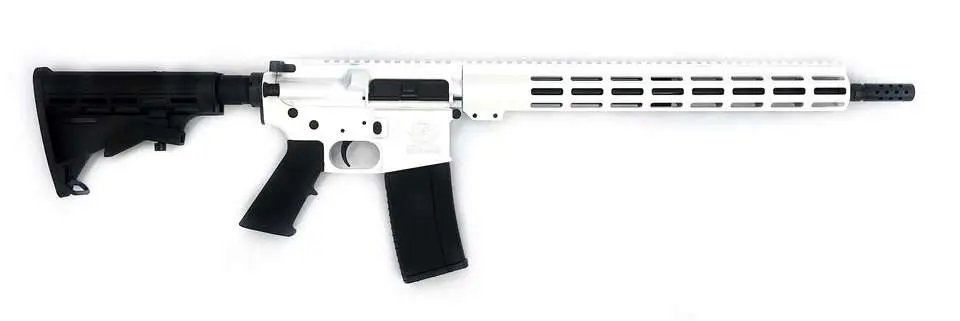 GLFA GL15223WHT AR-15 Semi-Automatic Rifle, .223 Wylde Caliber, 16-inch Heavy Barrel, 30-Round Magazine, Aluminum Frame, Cerakote Finish - Great Lakes Firearms - 223 WYLDE
