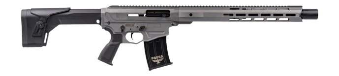 Panzer Arms PAAR12GLF AR12 G5 Semi-Auto 5+1 18.50" Gray Cerakote Aluminum/Polymer Receiver w/Picatinny Rail, M-LOK Handguards, Black Synthetic Stock