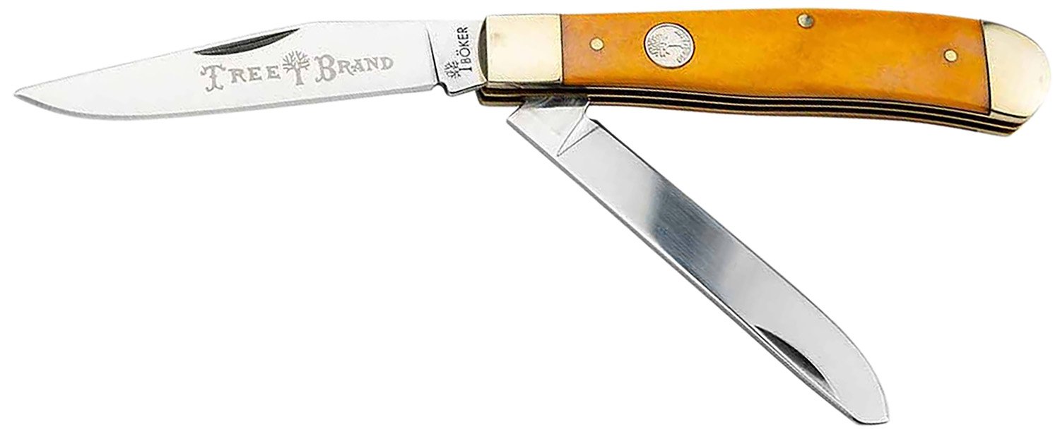 Boker 110835 Trapper Traditional Clip Point-Spey Plain D2 Steel Blade Sm... - Boker - CLIP POINT/SPEY