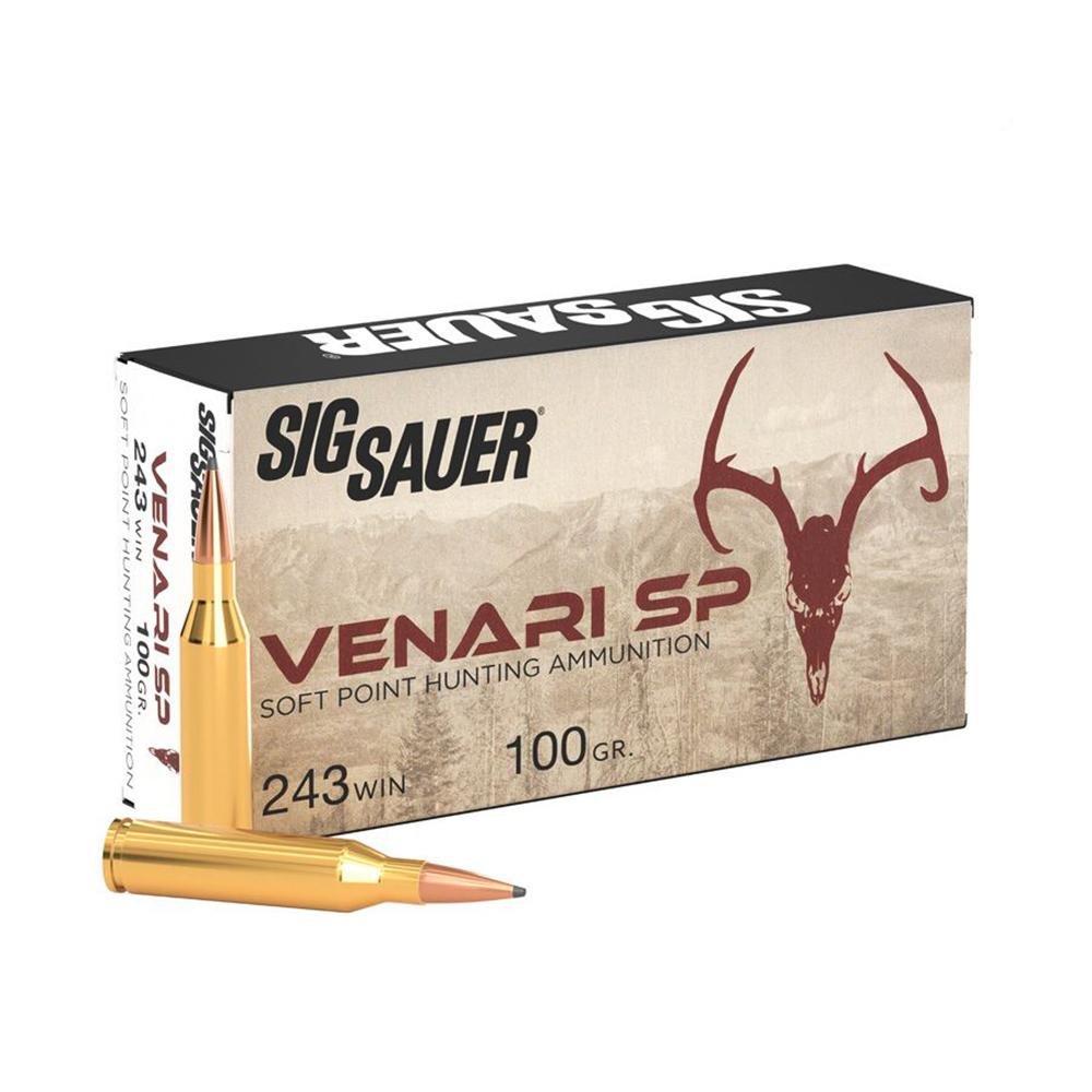 Sig Sauer Venari 243 Winchester Soft Point 100 Grain 20 Rounds