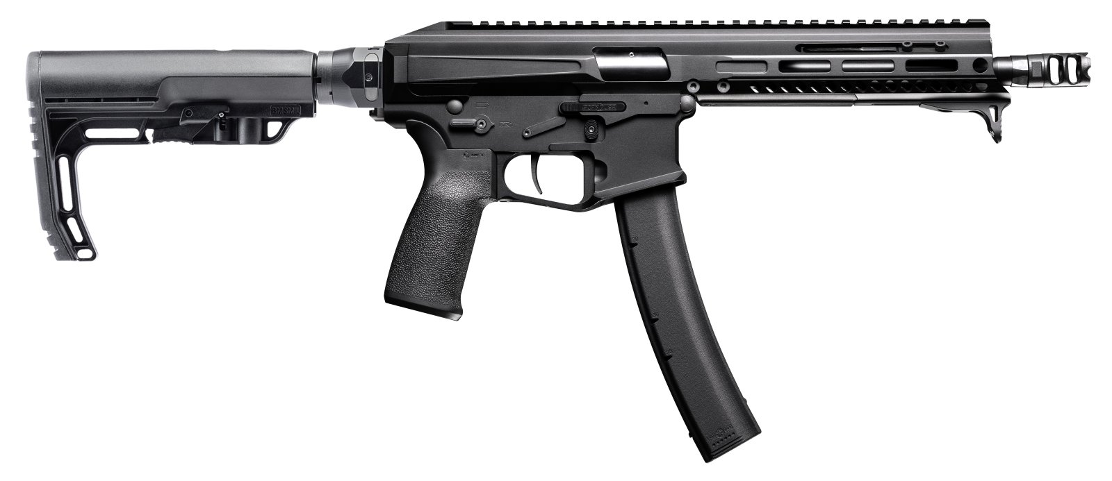 Phoenix POF 01850 SBR 9mm 35+1 8" Black Cerakote Ambidextrous - POF USA - 9mm