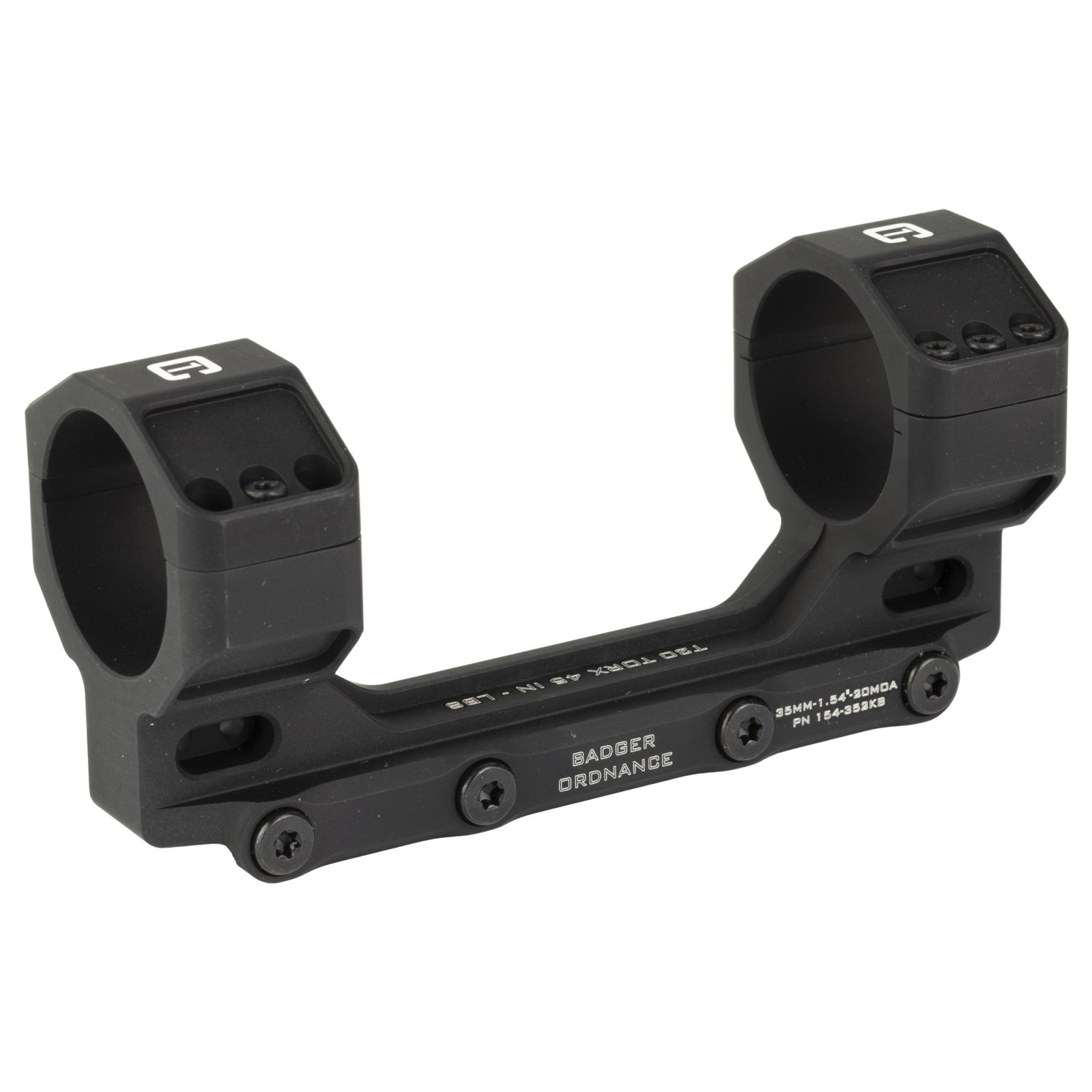 Badger Ordnance Condition One Max Mount 35mm 1.54" Height 20 MOA Fits - Badger Ordnance