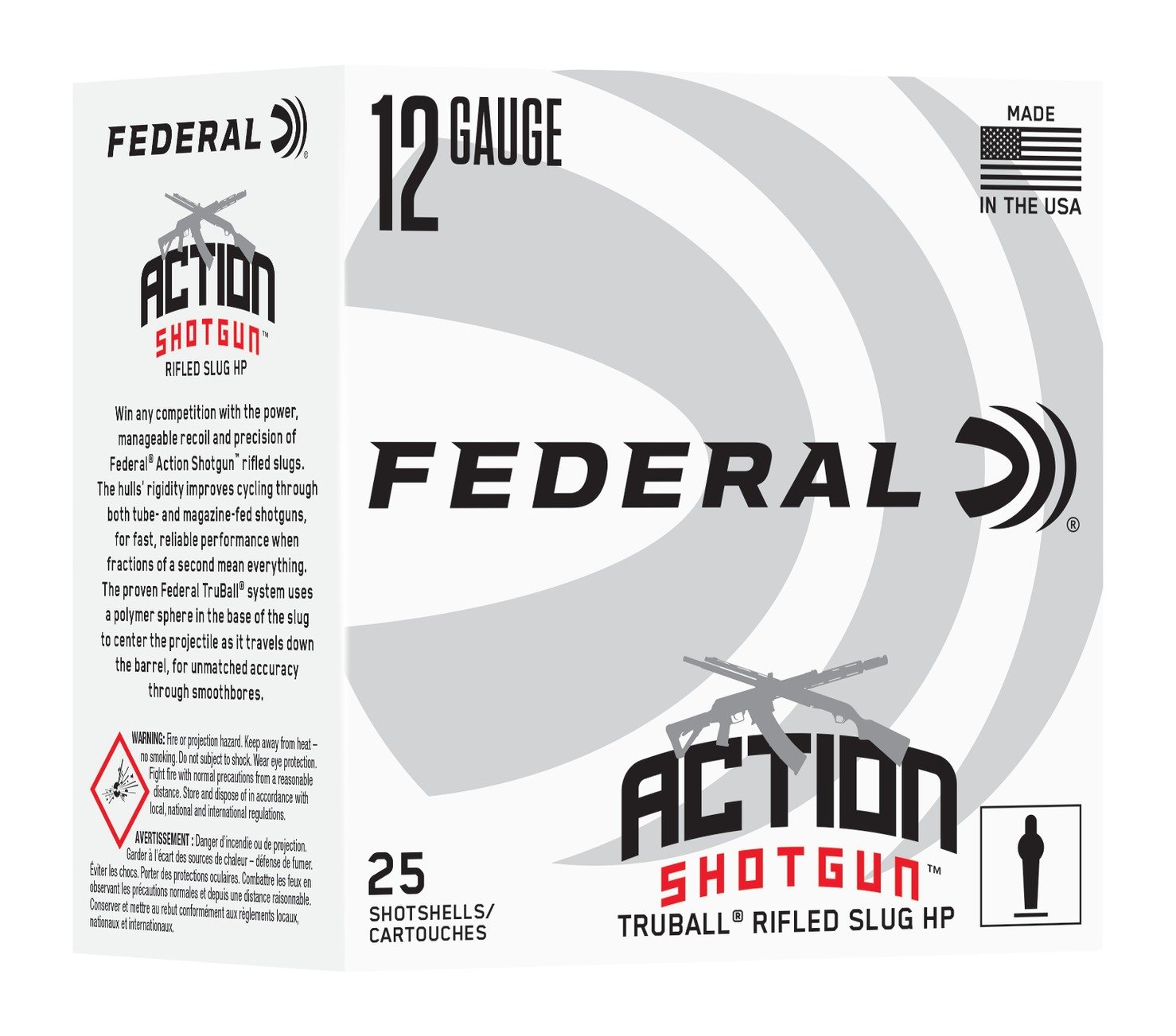 Federal AS12H LRS 12 Gauge TruBall Slug 12GA 2-3/4" - Federal Premium Ammunition - 12 GAUGE
