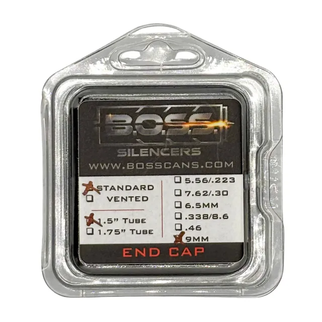 Buy BOSS 9mm End Cap for 1.5in BOSS Silencer Models Only Stainless Black online