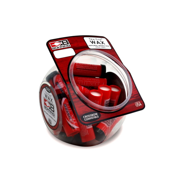 Bohning Tex-Tite Wax Fish Bowl 1630BOWL Red Waterproof Natural-based bowstring wax